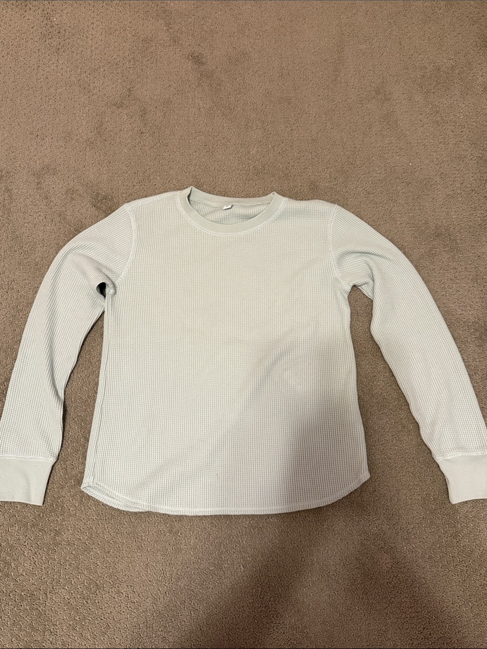 Uniqlo Light Blue Waffle Long Sleeve